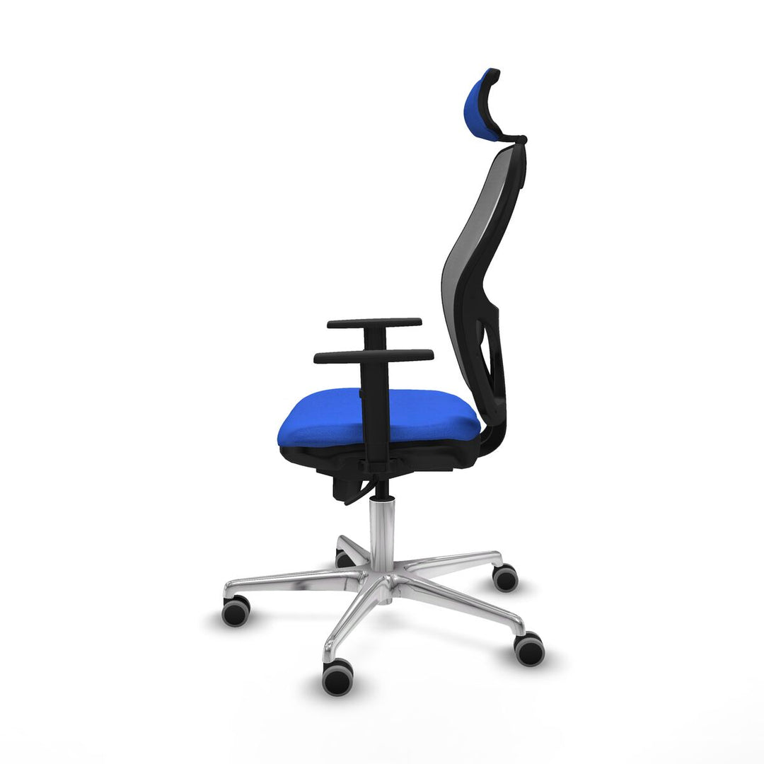 Office Chair with Headrest Piqueras y Crespo 1D086G2 Blue