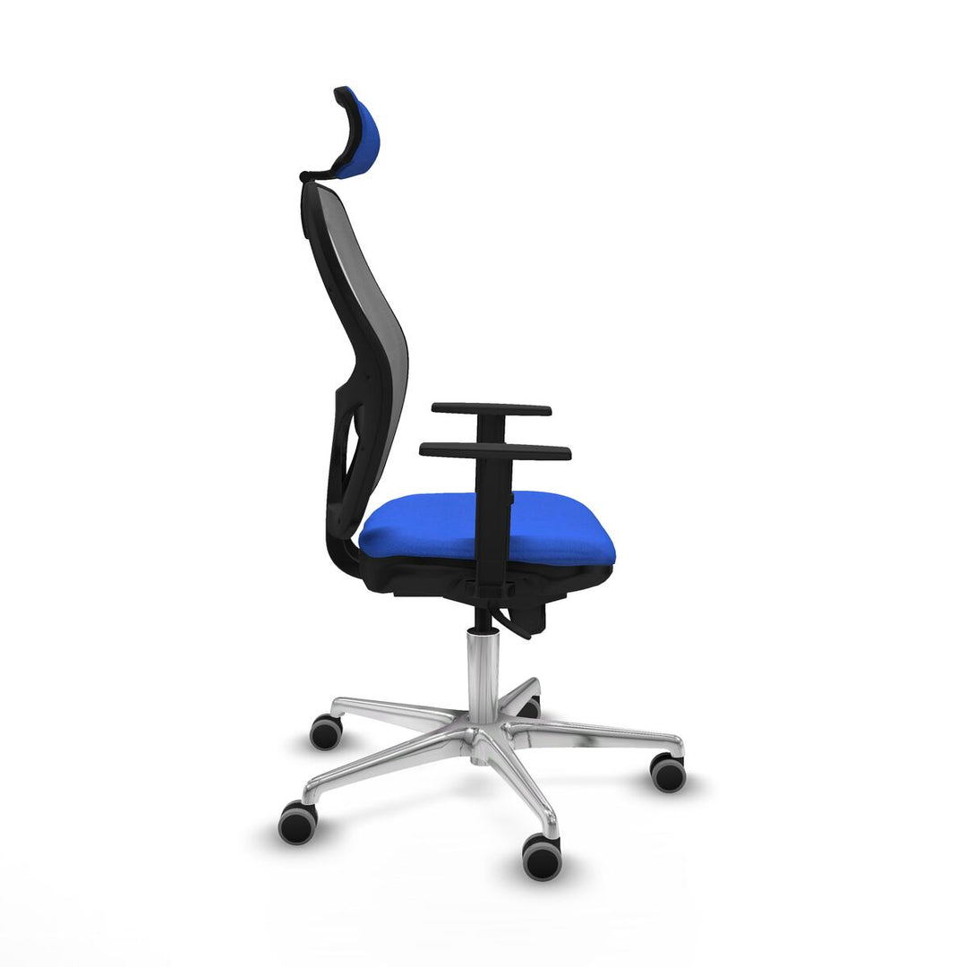 Office Chair with Headrest Piqueras y Crespo 1D086G2 Blue