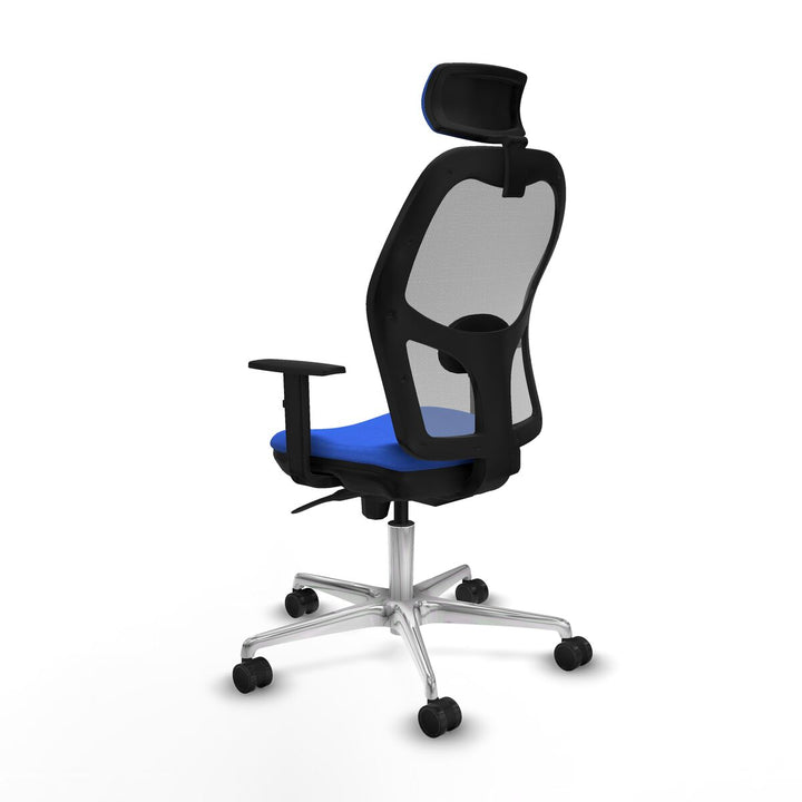 Office Chair with Headrest Piqueras y Crespo 1D086N2 Blue