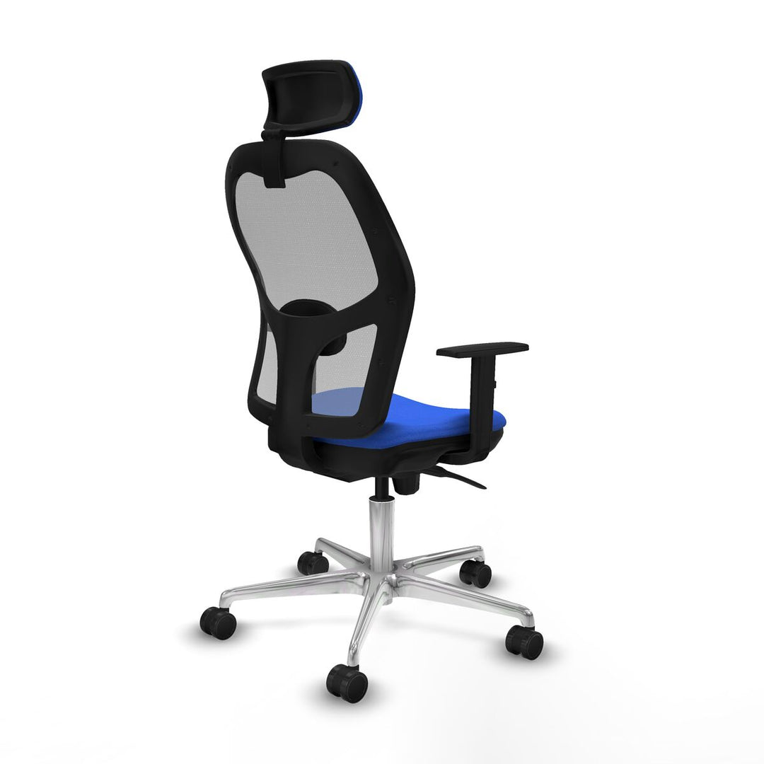 Office Chair with Headrest Piqueras y Crespo 1D086N2 Blue