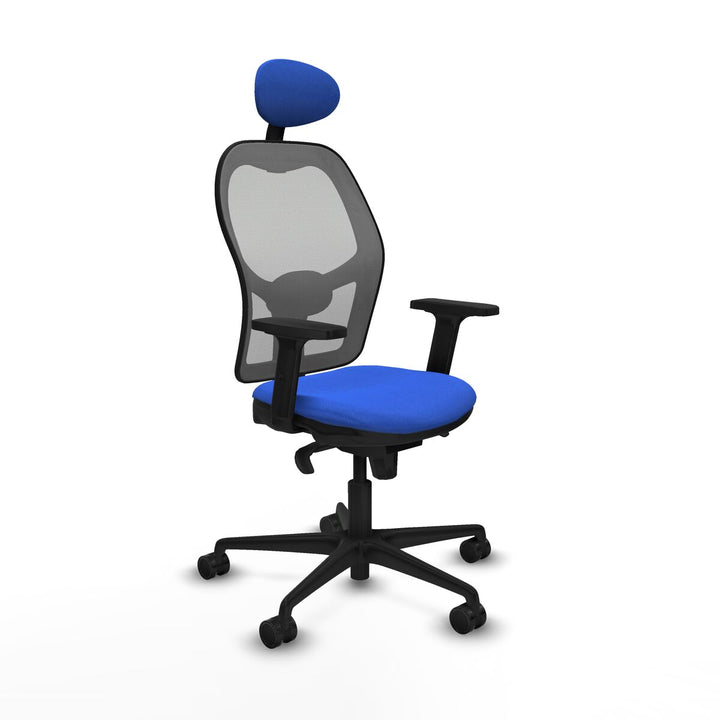 Office Chair with Headrest Piqueras y Crespo 2D036N1 Blue