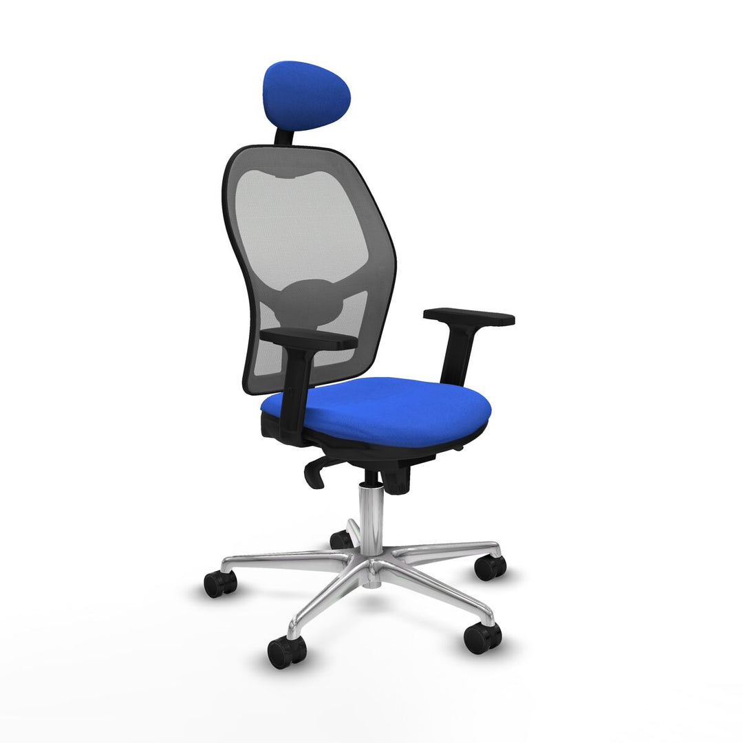 Office Chair with Headrest Piqueras y Crespo 2D086N1 Blue