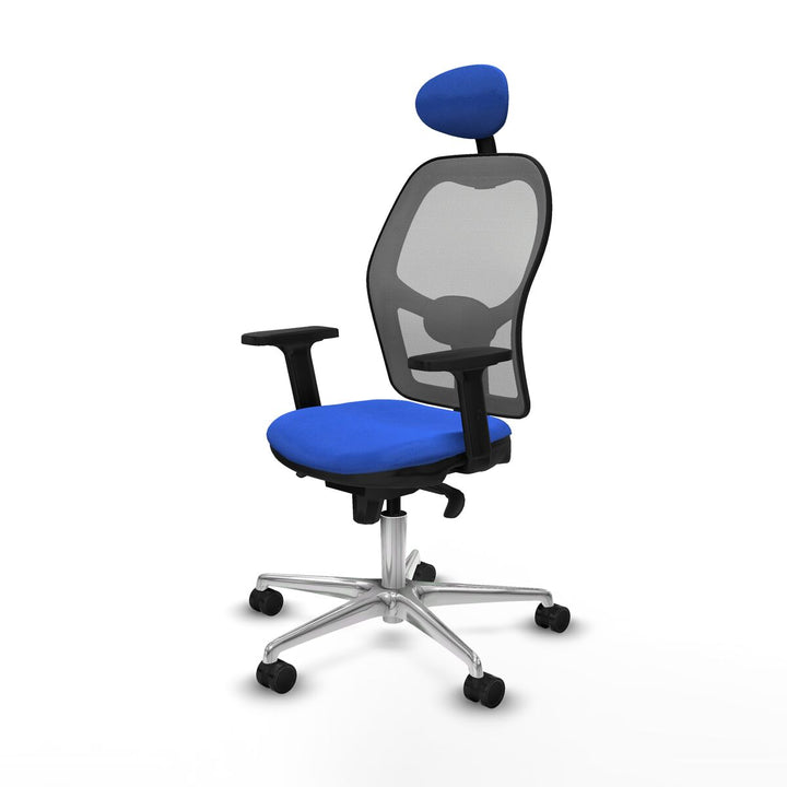 Office Chair with Headrest Piqueras y Crespo 2D086N1 Blue