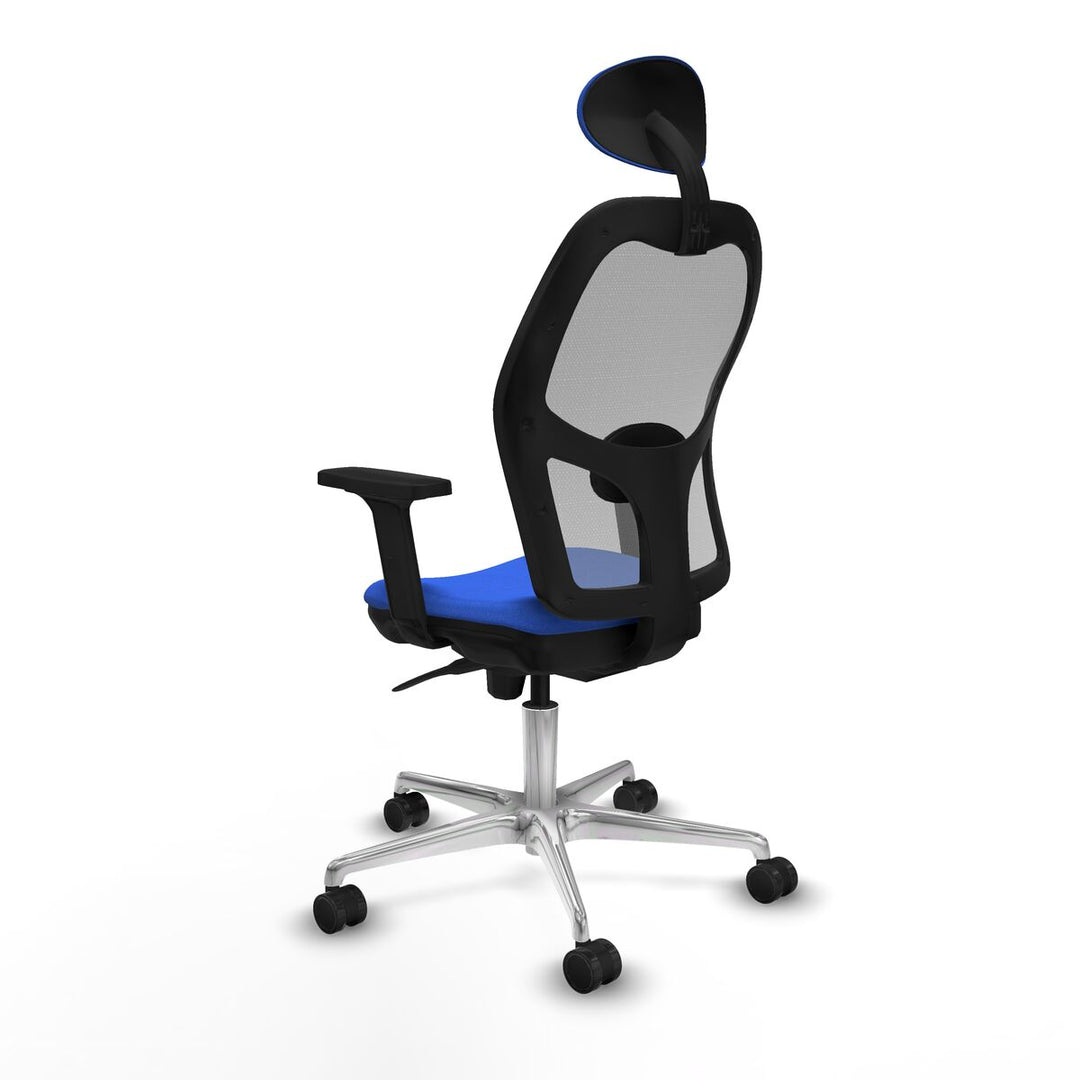 Office Chair with Headrest Piqueras y Crespo 2D086N1 Blue