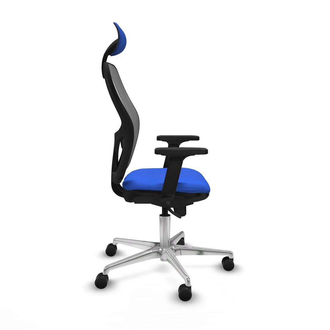 Office Chair with Headrest Piqueras y Crespo 2D086N1 Blue