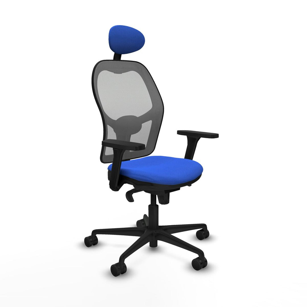 Office Chair with Headrest Piqueras y Crespo 3D036N1 Blue