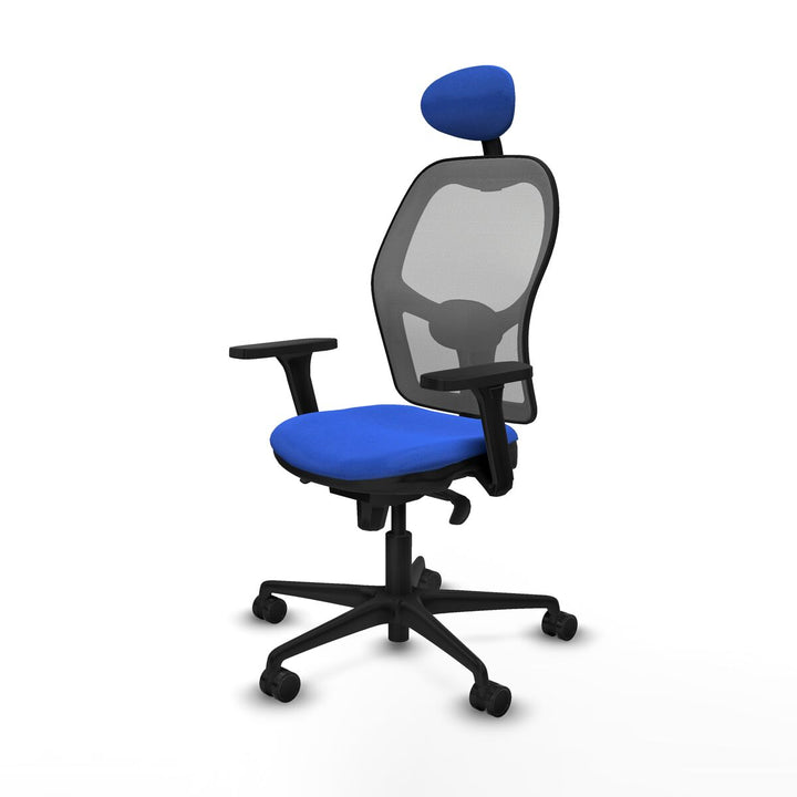 Office Chair with Headrest Piqueras y Crespo 3D036N1 Blue