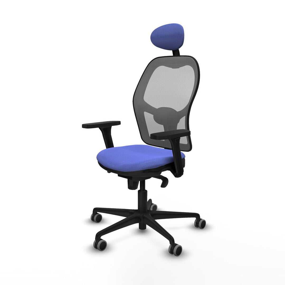 Office Chair with Headrest Piqueras y Crespo 3D036G1 Light Blue