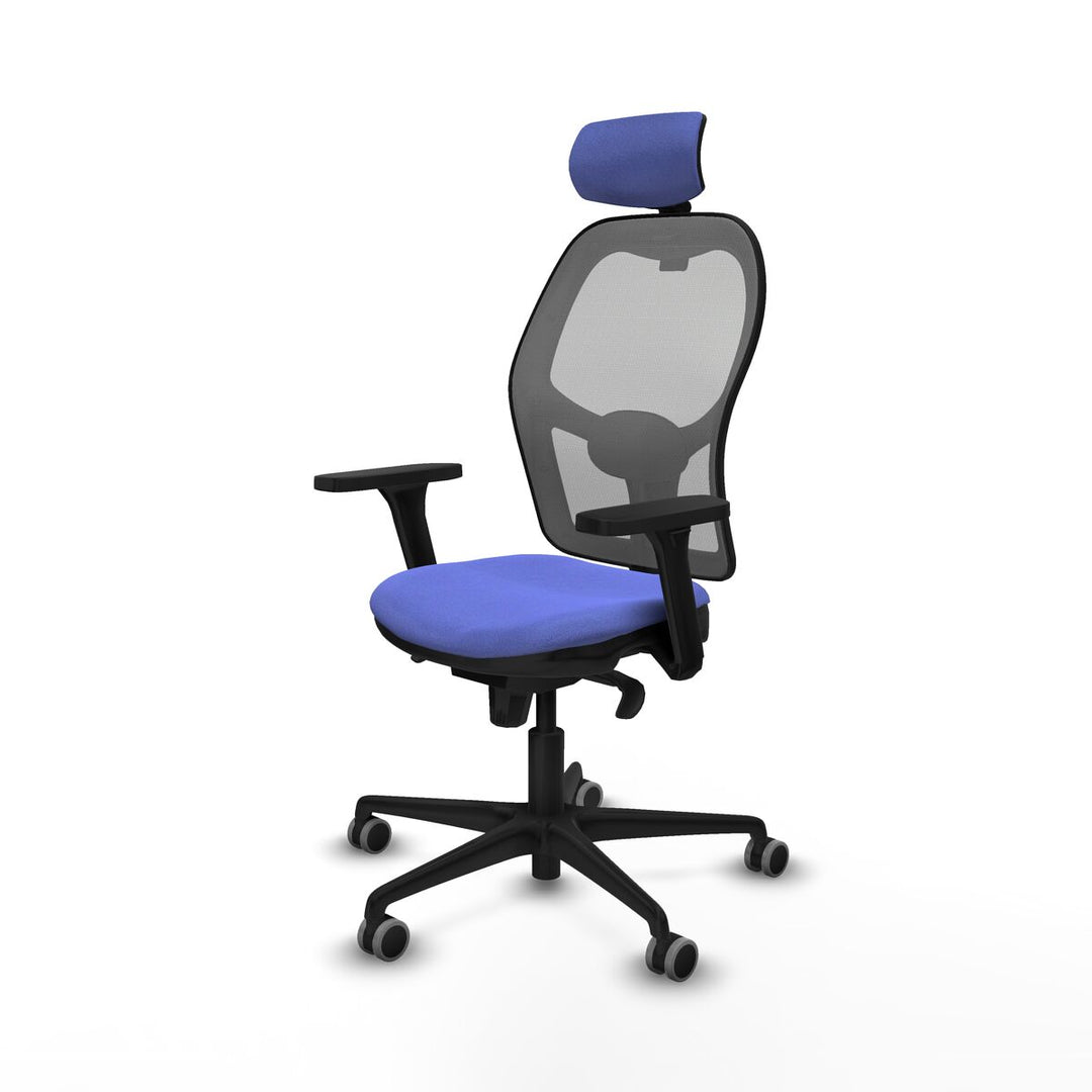 Office Chair with Headrest Piqueras y Crespo 3D036G2 Light Blue