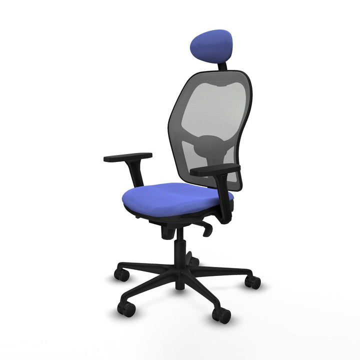 Office Chair with Headrest Piqueras y Crespo 3D036N1 Light Blue