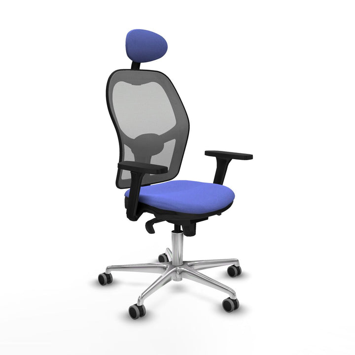 Office Chair with Headrest Piqueras y Crespo 3D086G1 Light Blue