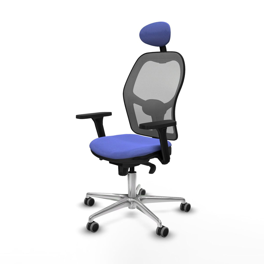 Office Chair with Headrest Piqueras y Crespo 3D086G1 Light Blue