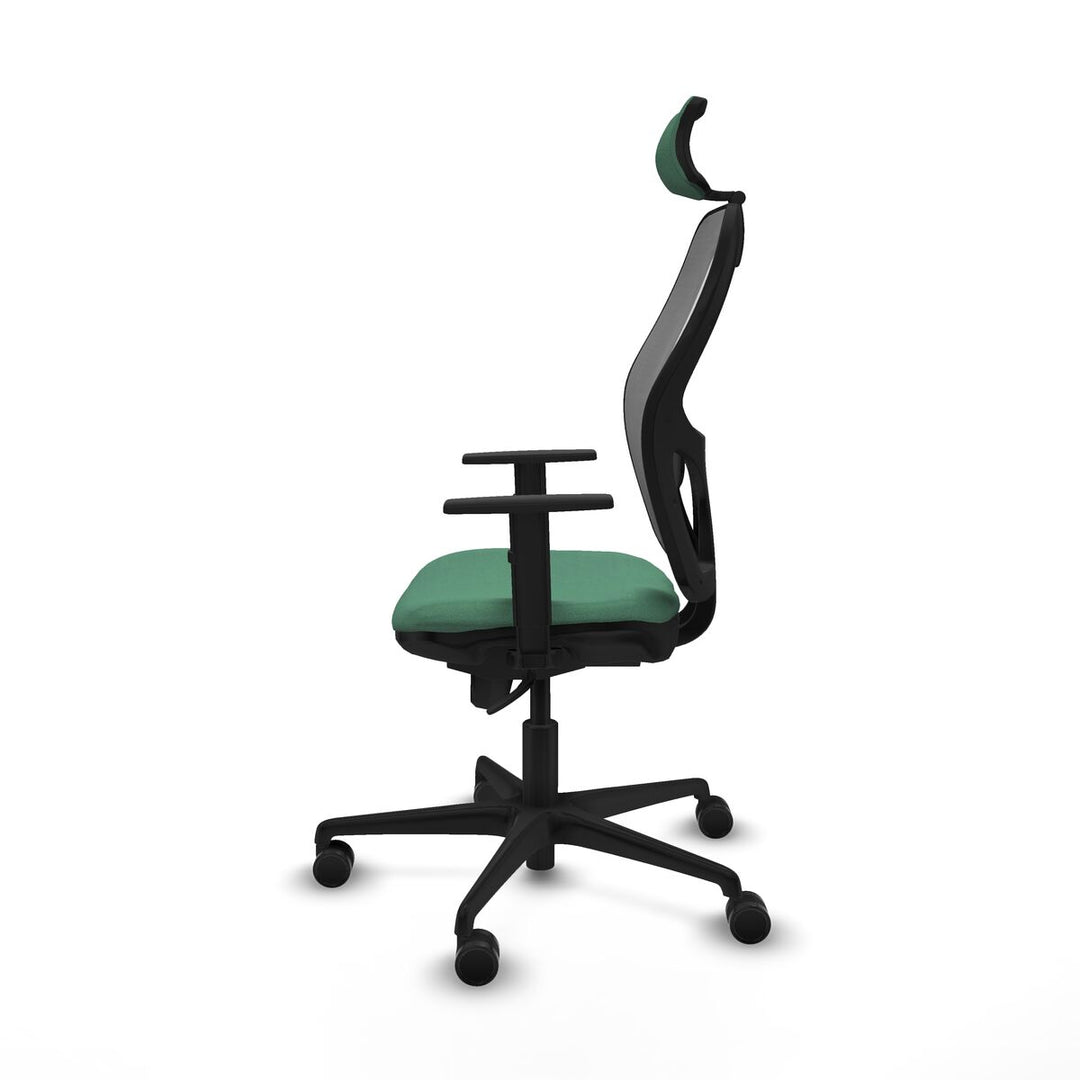 Office Chair with Headrest Piqueras y Crespo 1D036N2 Emerald Green