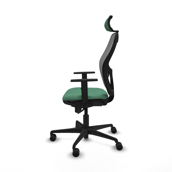 Office Chair with Headrest Piqueras y Crespo 1D036N2 Emerald Green