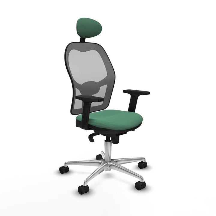 Office Chair with Headrest Piqueras y Crespo 2D086N1 Emerald Green