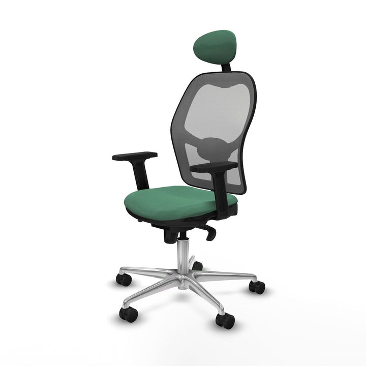 Office Chair with Headrest Piqueras y Crespo 2D086N1 Emerald Green