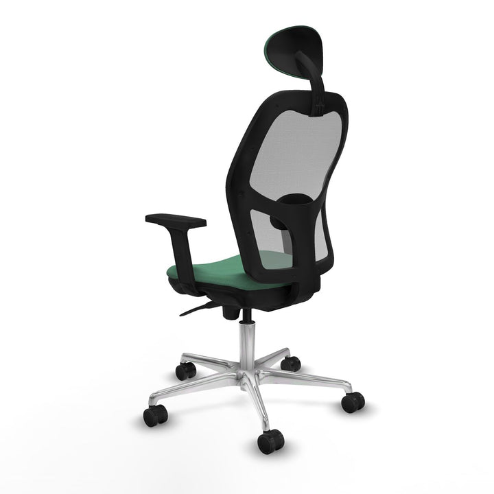 Office Chair with Headrest Piqueras y Crespo 2D086N1 Emerald Green