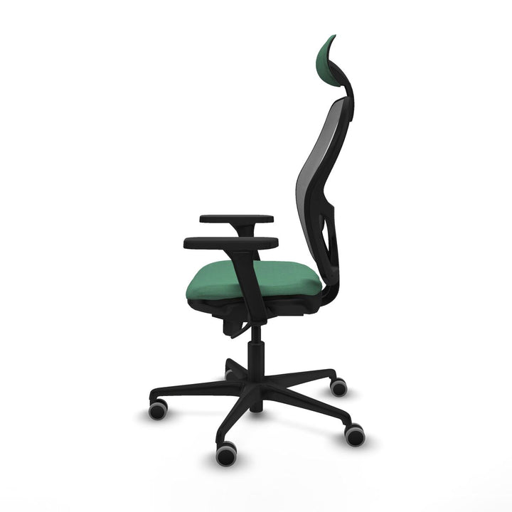 Office Chair with Headrest Piqueras y Crespo 3D036G1 Emerald Green
