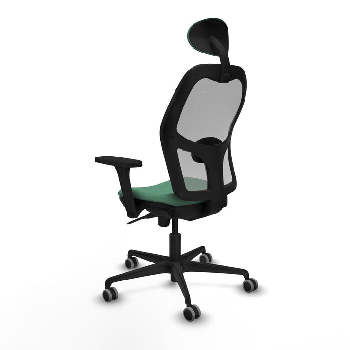 Office Chair with Headrest Piqueras y Crespo 3D036G1 Emerald Green
