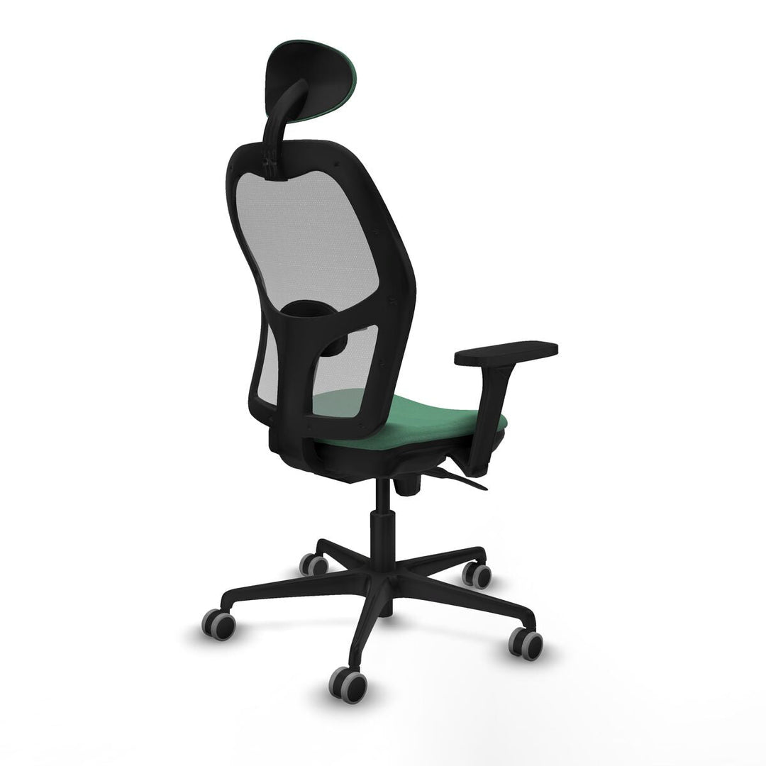 Office Chair with Headrest Piqueras y Crespo 3D036G1 Emerald Green