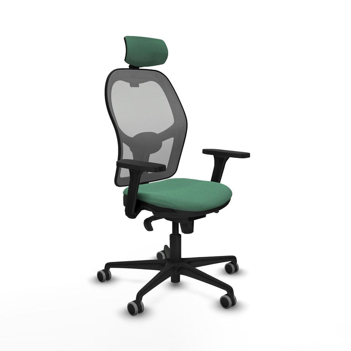 Office Chair with Headrest Piqueras y Crespo 3D036G2 Emerald Green