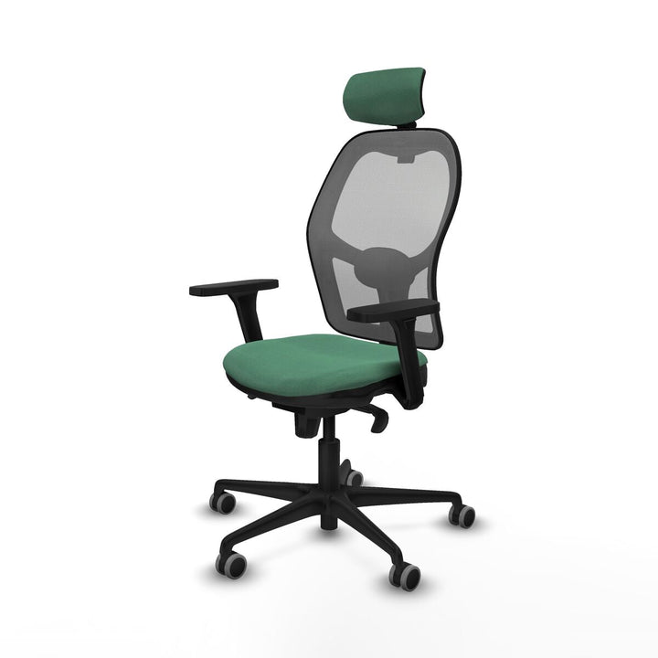Office Chair with Headrest Piqueras y Crespo 3D036G2 Emerald Green