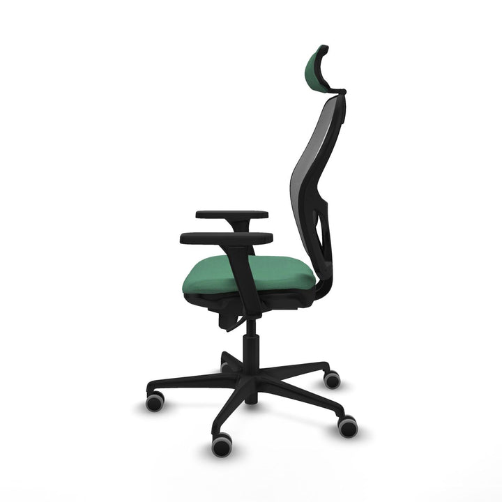 Office Chair with Headrest Piqueras y Crespo 3D036G2 Emerald Green