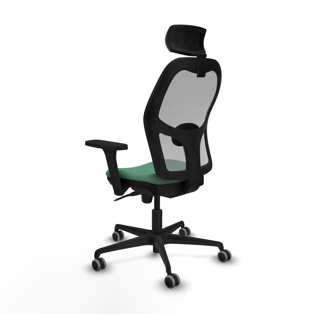 Office Chair with Headrest Piqueras y Crespo 3D036G2 Emerald Green