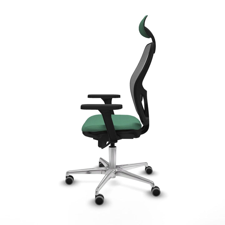 Office Chair with Headrest Piqueras y Crespo 3D086G1 Emerald Green