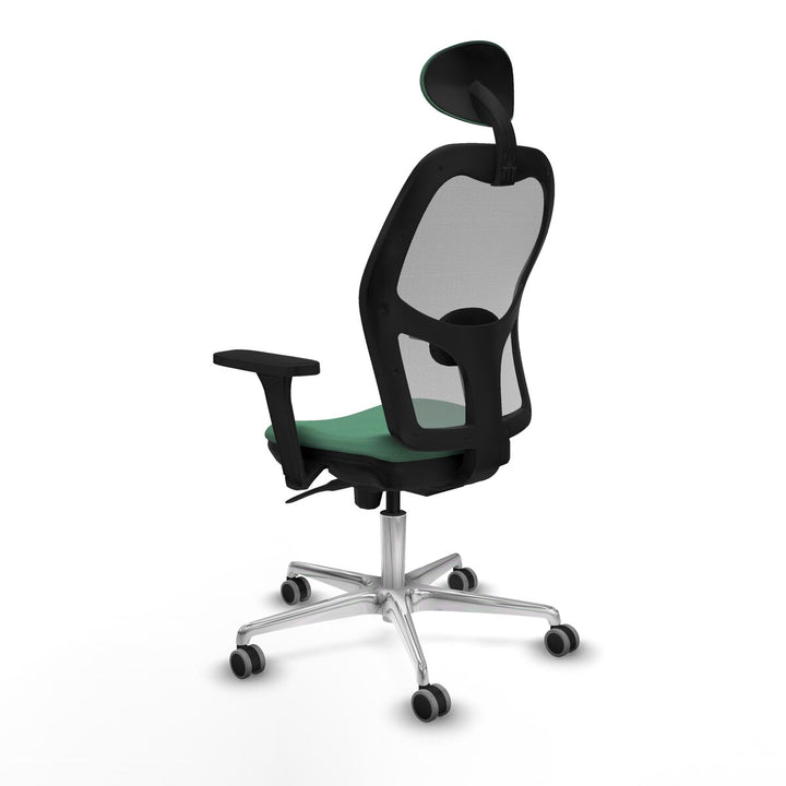 Office Chair with Headrest Piqueras y Crespo 3D086G1 Emerald Green