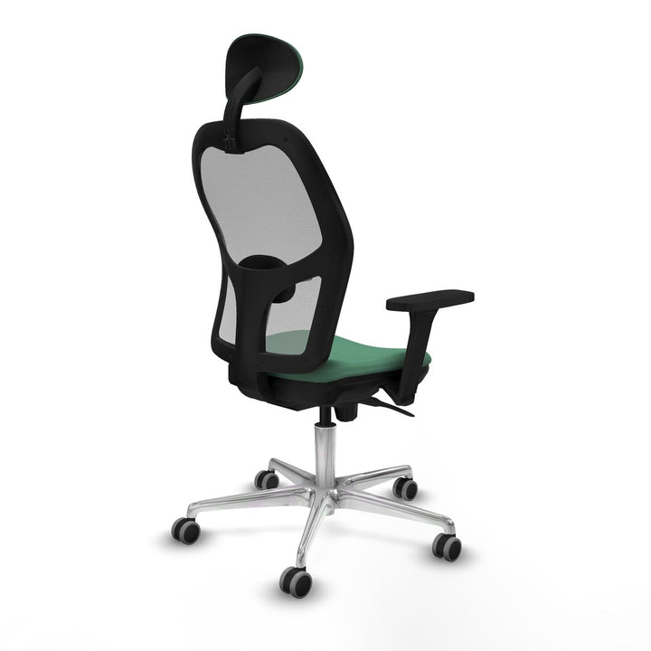 Office Chair with Headrest Piqueras y Crespo 3D086G1 Emerald Green