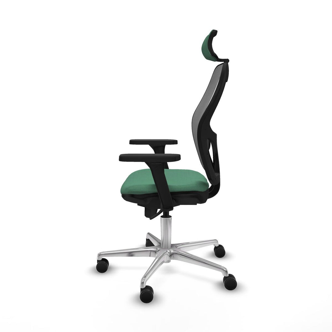 Office Chair with Headrest Piqueras y Crespo 3D086N2 Emerald Green