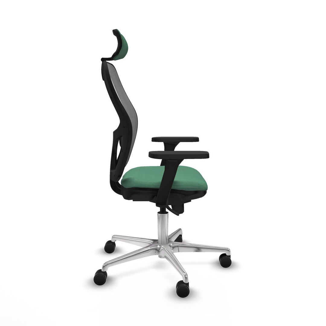 Office Chair with Headrest Piqueras y Crespo 3D086N2 Emerald Green