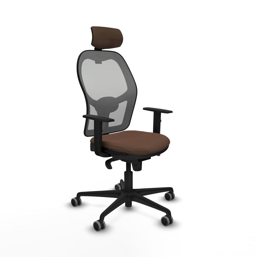 Office Chair with Headrest Piqueras y Crespo 1D036G2 Grey Dark brown