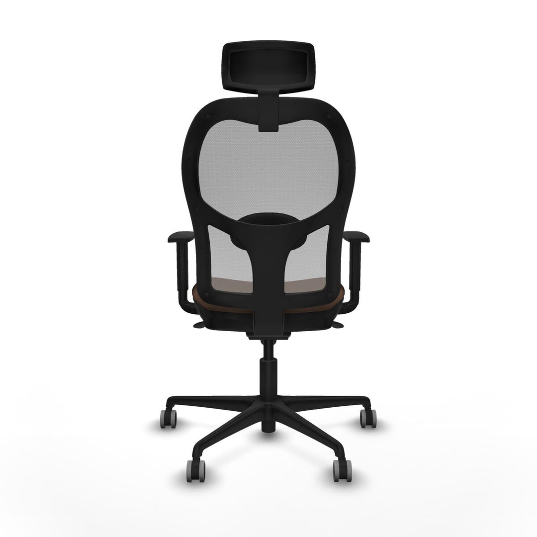 Office Chair with Headrest Piqueras y Crespo 1D036G2 Grey Dark brown