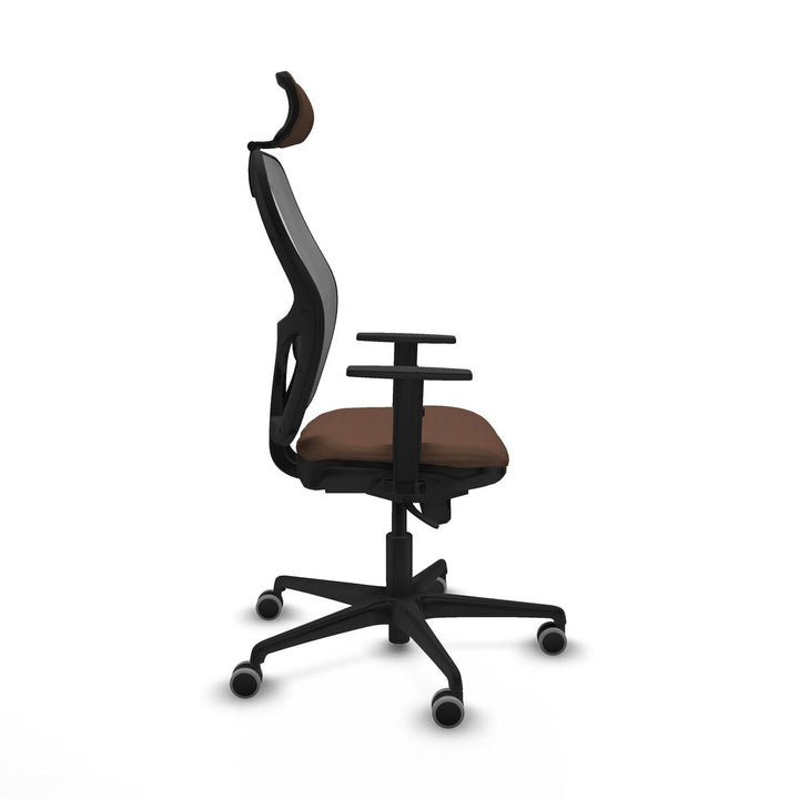 Office Chair with Headrest Piqueras y Crespo 1D036G2 Grey Dark brown