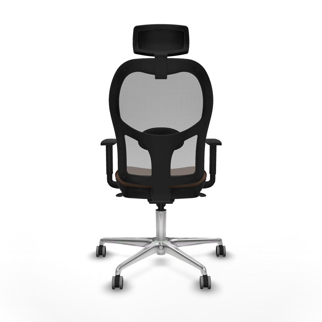 Office Chair with Headrest Piqueras y Crespo 1D086G2 Grey Dark brown