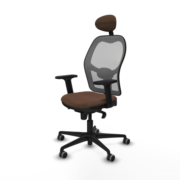 Office Chair with Headrest Piqueras y Crespo 2D036G1 Grey Dark brown