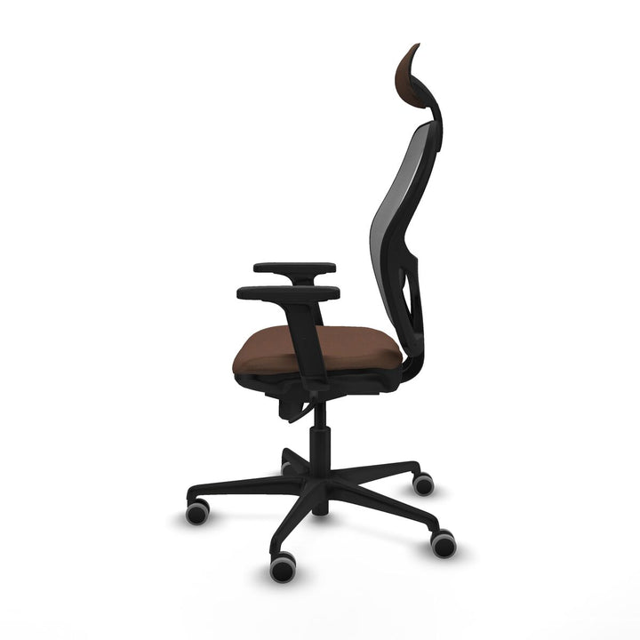 Office Chair with Headrest Piqueras y Crespo 2D036G1 Grey Dark brown