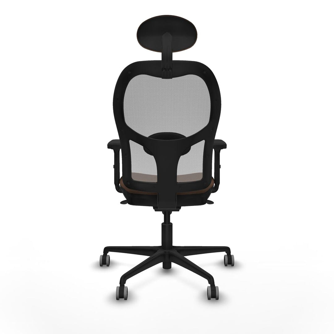 Office Chair with Headrest Piqueras y Crespo 2D036G1 Grey Dark brown
