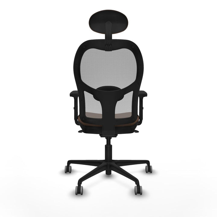 Office Chair with Headrest Piqueras y Crespo 2D036G1 Grey Dark brown