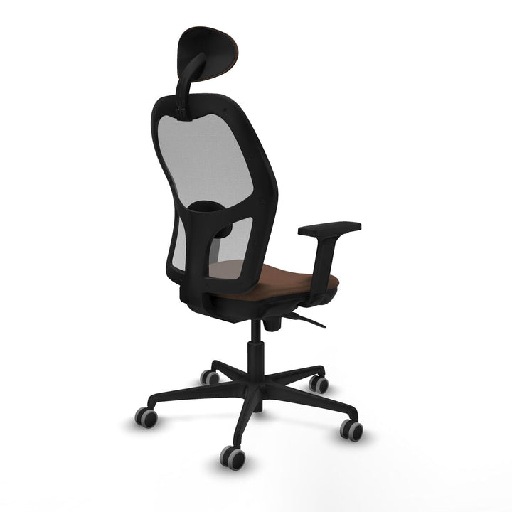 Office Chair with Headrest Piqueras y Crespo 2D036G1 Grey Dark brown