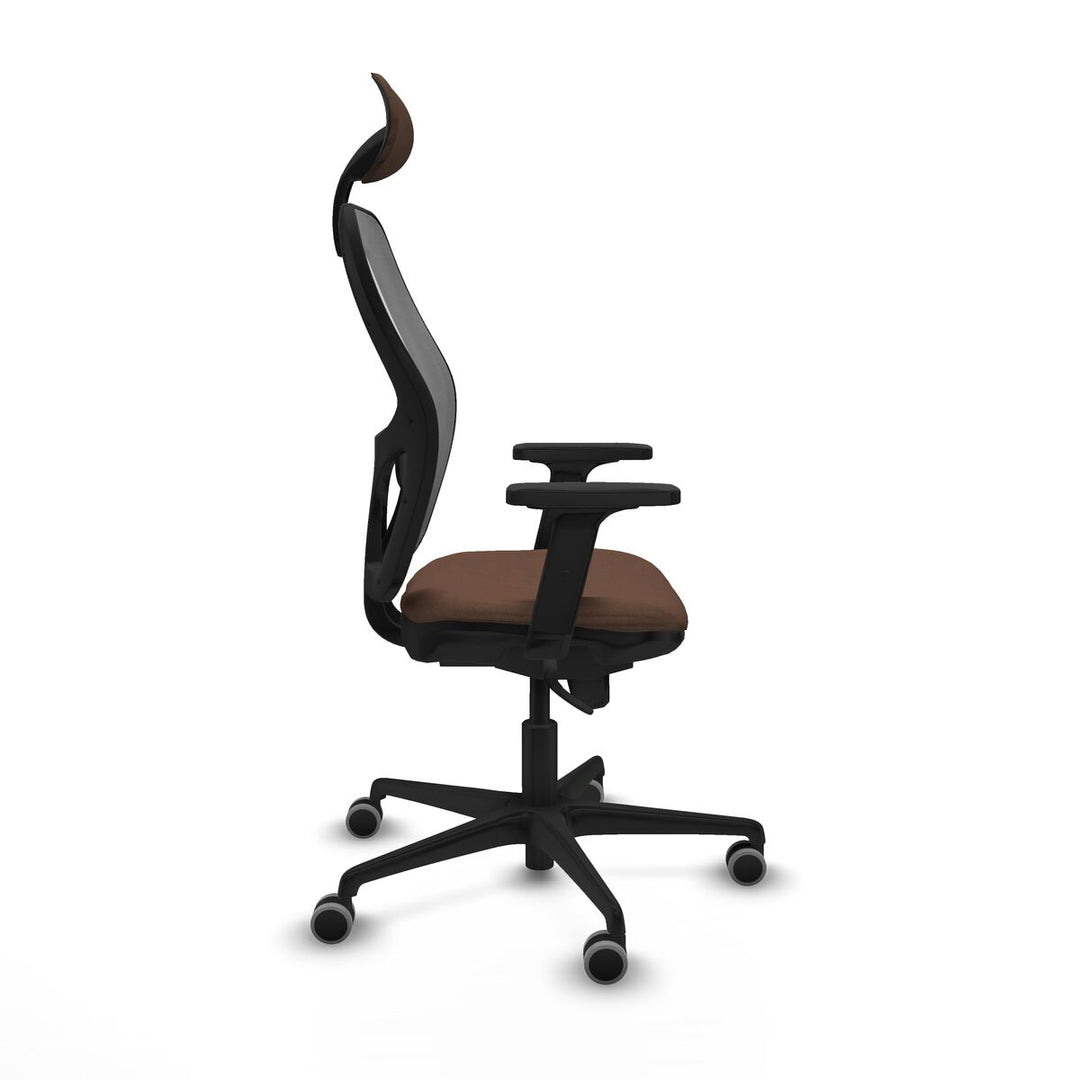 Office Chair with Headrest Piqueras y Crespo 2D036G1 Grey Dark brown