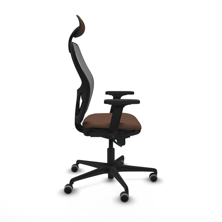 Office Chair with Headrest Piqueras y Crespo 2D036G1 Grey Dark brown