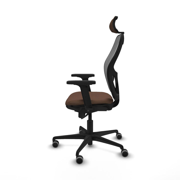 Office Chair with Headrest Piqueras y Crespo 2D036G2 Grey Dark brown