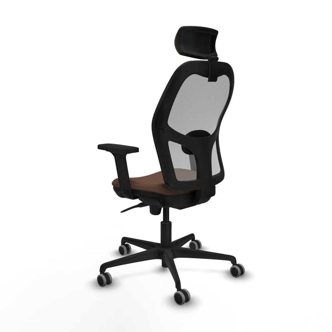 Office Chair with Headrest Piqueras y Crespo 2D036G2 Grey Dark brown