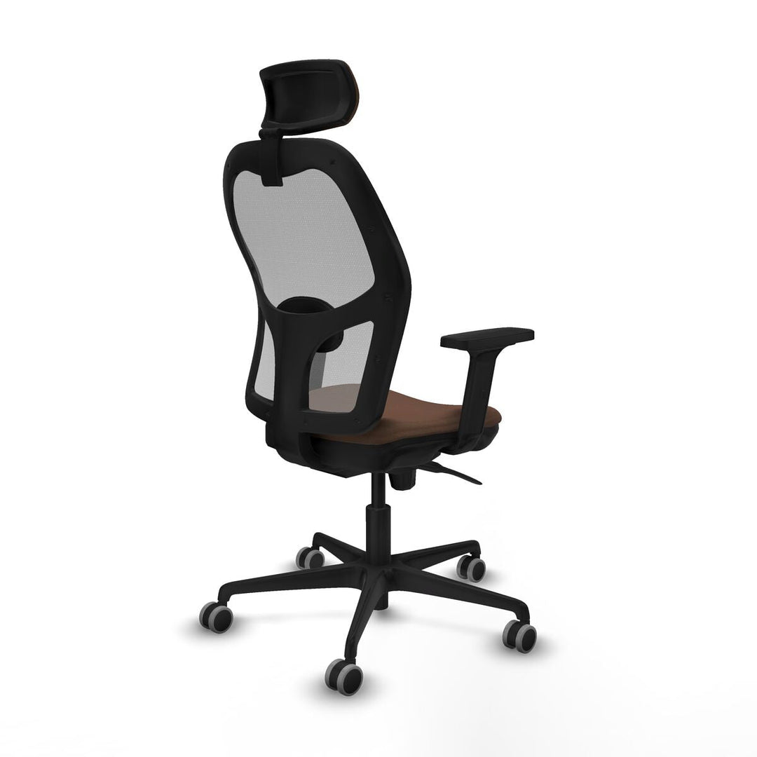Office Chair with Headrest Piqueras y Crespo 2D036G2 Grey Dark brown