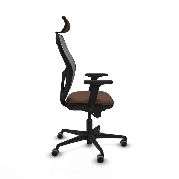 Office Chair with Headrest Piqueras y Crespo 2D036G2 Grey Dark brown