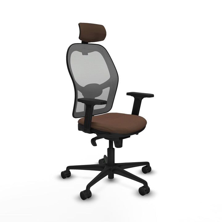 Office Chair with Headrest Piqueras y Crespo 2D036N2 Grey Dark brown