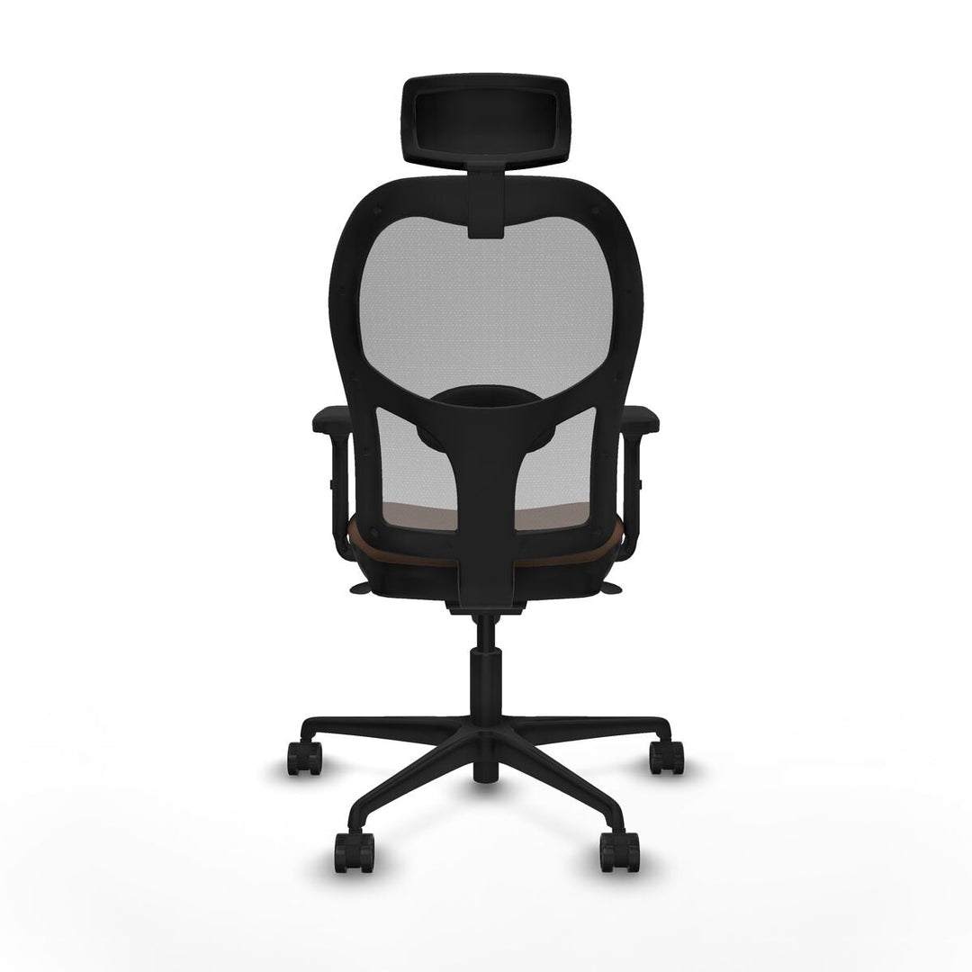 Office Chair with Headrest Piqueras y Crespo 2D036N2 Grey Dark brown